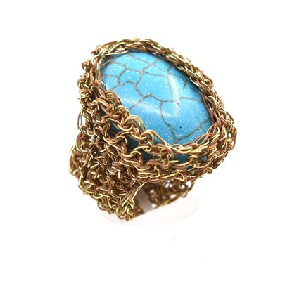 Picture of Ring with stone turquoise