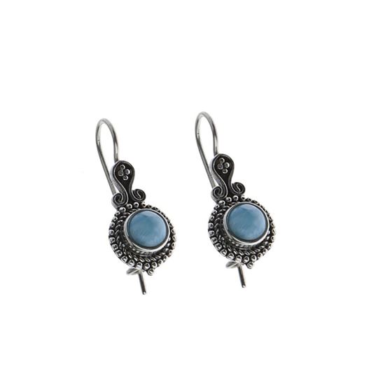 Picture of Sterling Silver 925 hook Earrings with gemstones