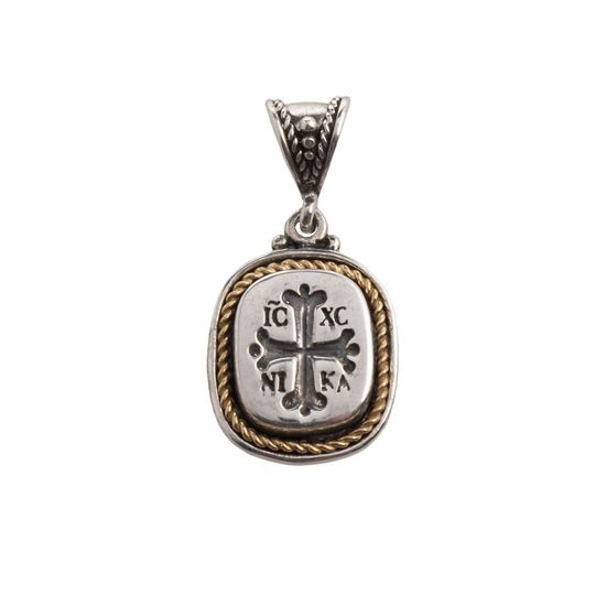 Picture of Sterling Silver 925 IC XC NIKA Pendant decorated with gold plated parts