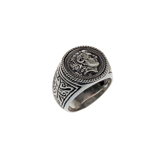 Picture of Sterling Silver 925 Coin Ring with Alexander the Great