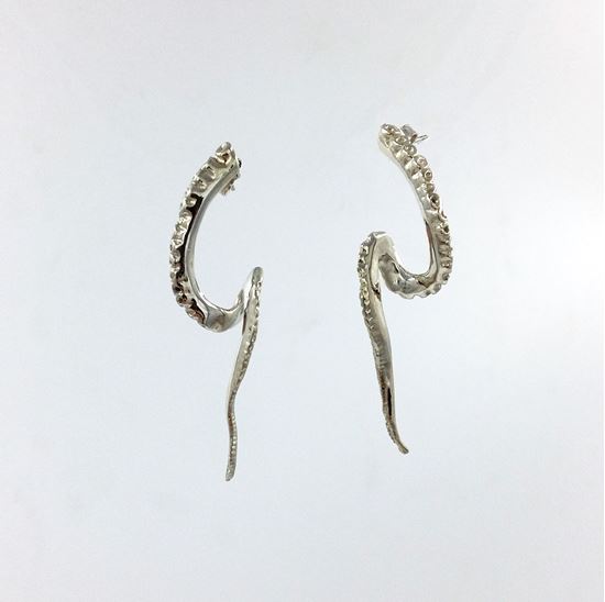 Picture of Tentacle Silver Earrings