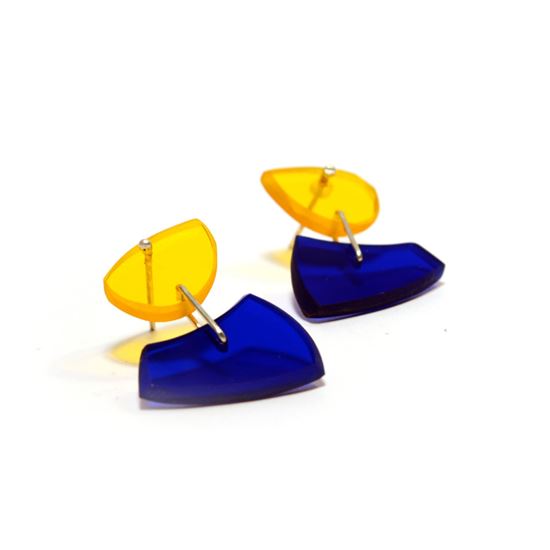 Picture of Plexiglass & Silver Earrings