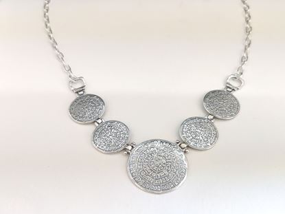Picture of Silver necklace with Festou discs 