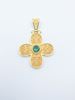 Picture of Byzantine Silver Cross with Zirgon Goldplated