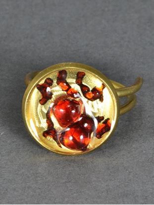 Picture of bronze ring with resin 7