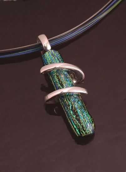 Picture of Fused glass genuine  handmade  limited  edition  jewels.
