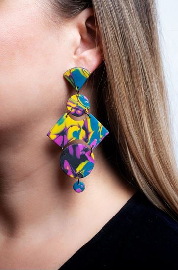 Picture of Χειροποίητα σκουλαρίκια MocumeYellow