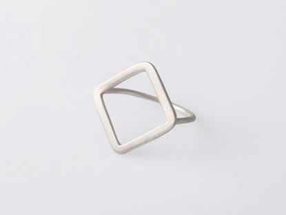 Picture of Silver rhombus ring