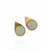 Picture of Porcelain and gold stud earrings "Pointed edge"